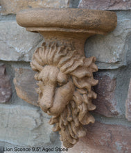 Load image into Gallery viewer, Lion sconce wall Sculpture plaque 9.5&quot; www.Neo-Mfg.com Home decor
