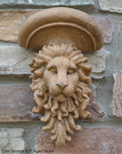 Load image into Gallery viewer, Lion sconce wall Sculpture plaque 9.5" www.Neo-Mfg.com Home decor
