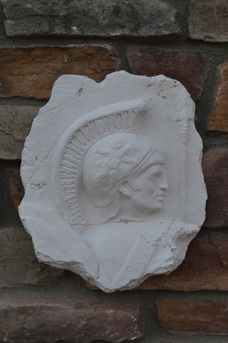 Roman Greek Warrior fragment sculpture relief frieze www.Neo-Mfg.com