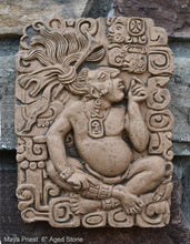 Load image into Gallery viewer, Aztec Maya Mesoamerica Priest plaque wall Sculpture relief www.Neo-Mfg.com 6&quot; k2
