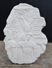 Load image into Gallery viewer, Egyptian Tomb Horemheb Flacon head god Ra Horus sculpture wall art frieze fragment www.Neo-Mfg.com 10.5&quot; n1

