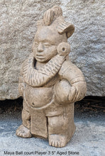 Load image into Gallery viewer, Aztec Maya Mesoamerica Chichen Itza Ball court Player statue sculpture figure www.Neo-Mfg.com 3.5&quot;
