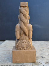 Load image into Gallery viewer, Aztec Mayan Idol Great Turtle &amp; Sun Stone 9.5&quot; Statue Sculpture www.Neo-Mfg.com maya
