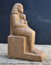 Load image into Gallery viewer, History Egyptian Senenmut holding princess Neferure i Artifact Sculpture 8&quot; www.Neo-Mfg.com home decor
