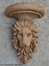 Load image into Gallery viewer, Lion sconce wall Sculpture plaque 9.5&quot; www.Neo-Mfg.com Home decor
