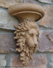 Load image into Gallery viewer, Lion sconce wall Sculpture plaque 9.5&quot; www.Neo-Mfg.com Home decor
