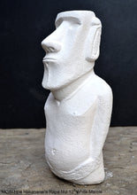 Load image into Gallery viewer, MOAI Hoa Hakananai'a Rapa Nui Stone Statue Sculpture www.Neo-Mfg.com 12" Easter island Museum reproduction
