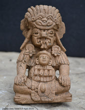 Load image into Gallery viewer, History Aztec Maya Mesoamerica Zapotec Deity Vessel Sculpture Statue www.Neo-Mfg.com 5.5&quot;
