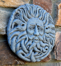 Load image into Gallery viewer, Roman Greek Gorgon's Head Temple Sulis Minerva Bath Belenos alter Sculptural Wall frieze plaque relief www.Neo-Mfg.com 7" b8
