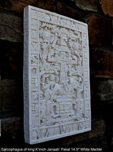 Load image into Gallery viewer, History Aztec Mayan sarcophagus of king K’inich Janaab’ Pakal wall plaque art 14.5&quot; www.Neo-Mfg.com high relief detail
