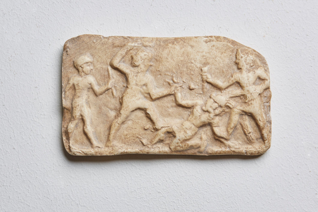 Babylon Epic of Gilgamesh Slaying Humbaba Clay Cuneiform Tablet museum replica Sculpture 5.51