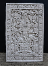 Load image into Gallery viewer, History Aztec Mayan sarcophagus of king K’inich Janaab’ Pakal wall plaque art 14.5&quot; www.Neo-Mfg.com high relief detail
