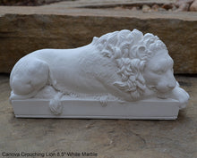 Load image into Gallery viewer, Canova Crouching Lion Sculpture Statue 8.5&quot; long www.Neo-Mfg.com home decor

