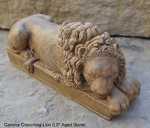 Load image into Gallery viewer, Canova Crouching Lion Sculpture Statue 8.5&quot; long www.Neo-Mfg.com home decor
