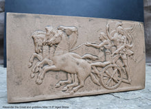Load image into Gallery viewer, Roman Greek Chariot Alexander Great &amp; Nike Artifact Carved Sculpture Statue www.Neo-Mfg.com 12" L11
