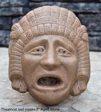 Load image into Gallery viewer, Roman Greek Hellenistic theatrical masks Sculpture Wall 7&quot; tall www.Neo-Mfg.com
