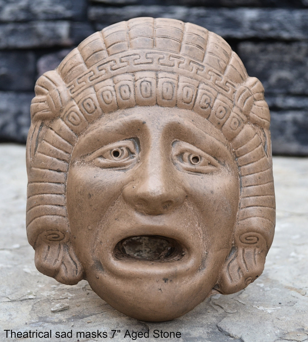 Roman Greek Hellenistic theatrical masks Sculpture Wall 7