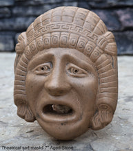 Load image into Gallery viewer, Roman Greek Hellenistic theatrical masks Sculpture Wall 7&quot; tall www.Neo-Mfg.com
