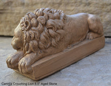 Load image into Gallery viewer, Canova Crouching Lion Sculpture Statue 8.5&quot; long www.Neo-Mfg.com home decor
