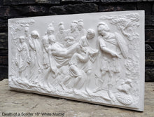 Load image into Gallery viewer, Roman Greek Death of a Solider Wall plaque relief sculpture 18&quot; www.Neo-Mfg.com
