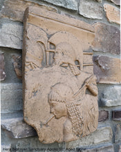 Load image into Gallery viewer, Roman Greek Hera Siphnian Sanctuary Apollo Sculptural Wall frieze plaque Fragment relief www.Neo-Mfg.com 16" home decor
