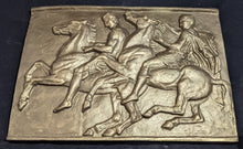 Load image into Gallery viewer, Roman Greek Parthenon Horsemen riders frieze block Artifact Carved Sculpture Statue www.Neo-Mfg.com 14&quot;
