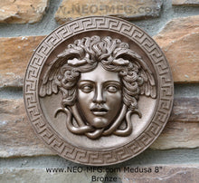Load image into Gallery viewer, History Medusa Artifact Carved wall plaque Sculpture Statue 8" www.Neo-Mfg.com high relief
