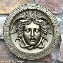 Load image into Gallery viewer, History Medusa Artifact Carved wall plaque Sculpture Statue 8&quot; www.Neo-Mfg.com high relief
