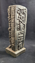 Load image into Gallery viewer, Aztec Maya Mesoamerica Totem Stela carving Artifact Stelae 8.25&quot;
