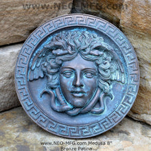 Load image into Gallery viewer, History Medusa Artifact Carved wall plaque Sculpture Statue 8" www.Neo-Mfg.com high relief

