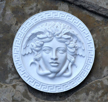 Load image into Gallery viewer, History Medusa Artifact Carved wall plaque Sculpture Statue 8" www.Neo-Mfg.com high relief
