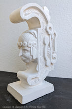 Load image into Gallery viewer, Aztec Mayan Queen of Uxmal Architectural element bust Sculpture 8.5&quot; www.Neo-Mfg.com home decor
