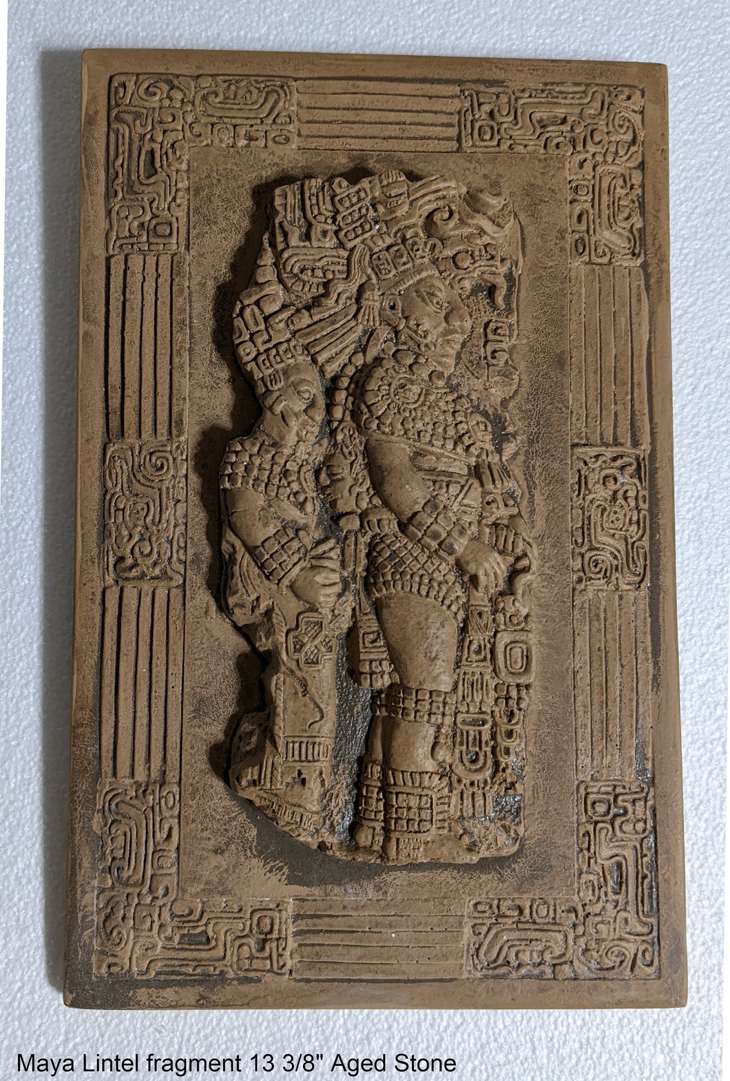 Aztec Mayan Yaxchilán Lintel Sculpture 13 3/8