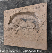 Load image into Gallery viewer, Lion of Lucerne wall plaque relief Sculpture Statue 15 7/8&quot; www.Neo-Mfg.com home decor Grand size

