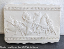 Load image into Gallery viewer, Roman Greek Chariot goddess Hera Homer Ilias sculptural Wall frieze plaque relief www.Neo-Mfg.com 8 7/8&quot;
