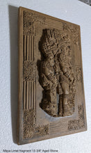 Load image into Gallery viewer, Aztec Mayan Yaxchilán Lintel Sculpture 13 3/8&quot; www.Neo-Mfg.com Plaque relief carving
