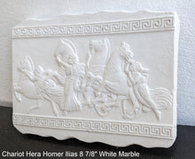 Load image into Gallery viewer, Roman Greek Chariot goddess Hera Homer Ilias sculptural Wall frieze plaque relief www.Neo-Mfg.com 8 7/8&quot;
