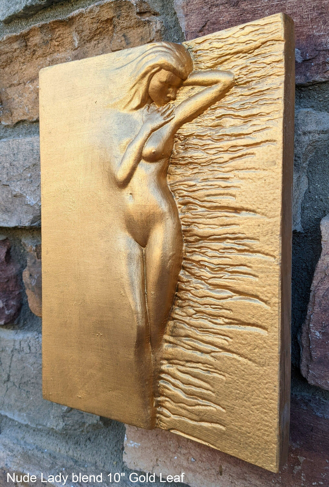 Nude lady blend sculpture wall plaque decor 10
