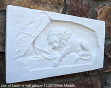 Load image into Gallery viewer, Lion of Lucerne wall plaque relief Sculpture Statue 12.25" www.Neo-Mfg.com home decor
