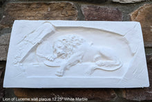 Load image into Gallery viewer, Lion of Lucerne wall plaque relief Sculpture Statue 12.25&quot; www.Neo-Mfg.com home decor
