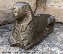 Load image into Gallery viewer, History Egyptian Amenhotep II Sphinx Sculpture Statue www.Neo-mfg.com 7.5&quot; Museum reproduction
