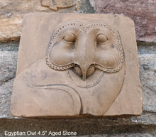 Load image into Gallery viewer, History Egyptian Owl Sculptural wall relief www.Neo-Mfg.com 4.5" k5
