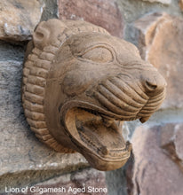 Load image into Gallery viewer, Assyrian Persian Persepolis Lion of Gilgamesh head capital Sculpture statue 4&quot; www.Neo-Mfg.com Museum reproduction
