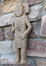 Load image into Gallery viewer, History MAYAN AZTEC Huastec Life-Death Sculptural wall relief plaque 13&quot; www.Neo-Mfg.com
