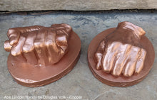 Load image into Gallery viewer, History Abraham abe Lincoln L.W Volk Hands life cast full size 1860 www.neo-mfg.com Douglas
