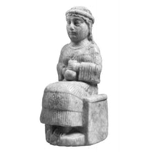 Load image into Gallery viewer, Sumerian Sculptural woman with aryballo www.Neo-Mfg.com 7.87" Museum reproduction
