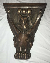 Load image into Gallery viewer, Griffin Gargoyle wall Shelf wing phoenix eagle sculpture www.NEO-MFG.com 13&quot; corbel

