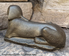 Load image into Gallery viewer, History Egyptian Amenhotep II Sphinx Sculpture Statue www.Neo-mfg.com 7.5&quot; Museum reproduction
