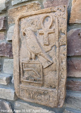 Load image into Gallery viewer, Egyptian Horus &amp; Apep Sculptural wall plaque reproduction www.NEO-MFG.com 16 5/8&quot;
