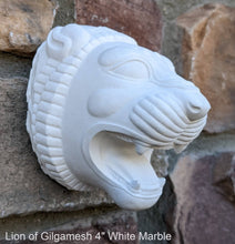 Load image into Gallery viewer, Assyrian Persian Persepolis Lion of Gilgamesh head capital Sculpture statue 4&quot; www.Neo-Mfg.com Museum reproduction

